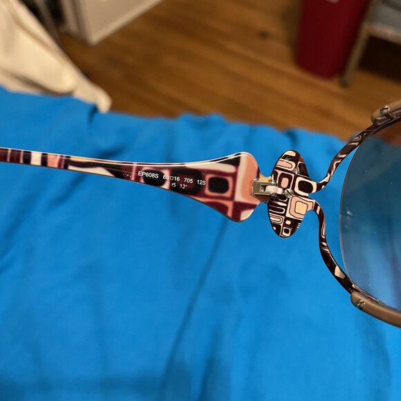 Emilio Pucci Womens Oversized Brown Sunglasses With Gold Accents - Picture 8 of 11